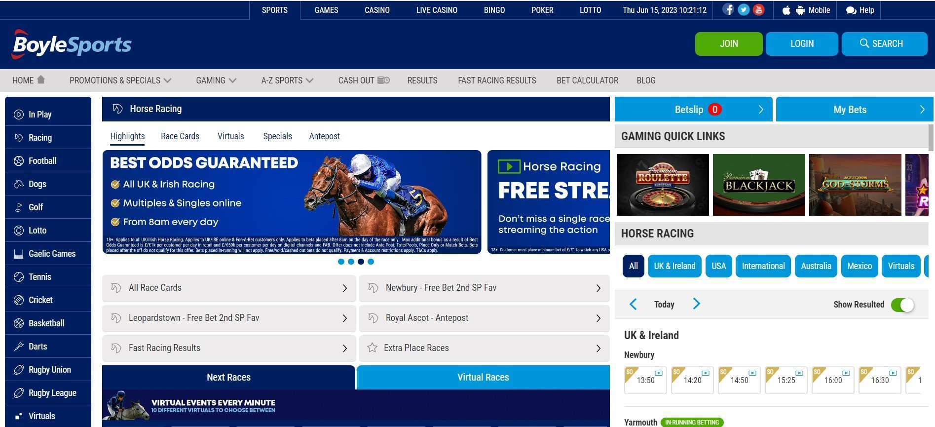 Preveiw of Boylesports betting on horse racing Preveiw of Boylesports betting on horse racing