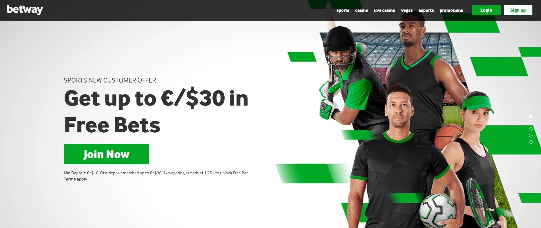 Preview of Betway free bets