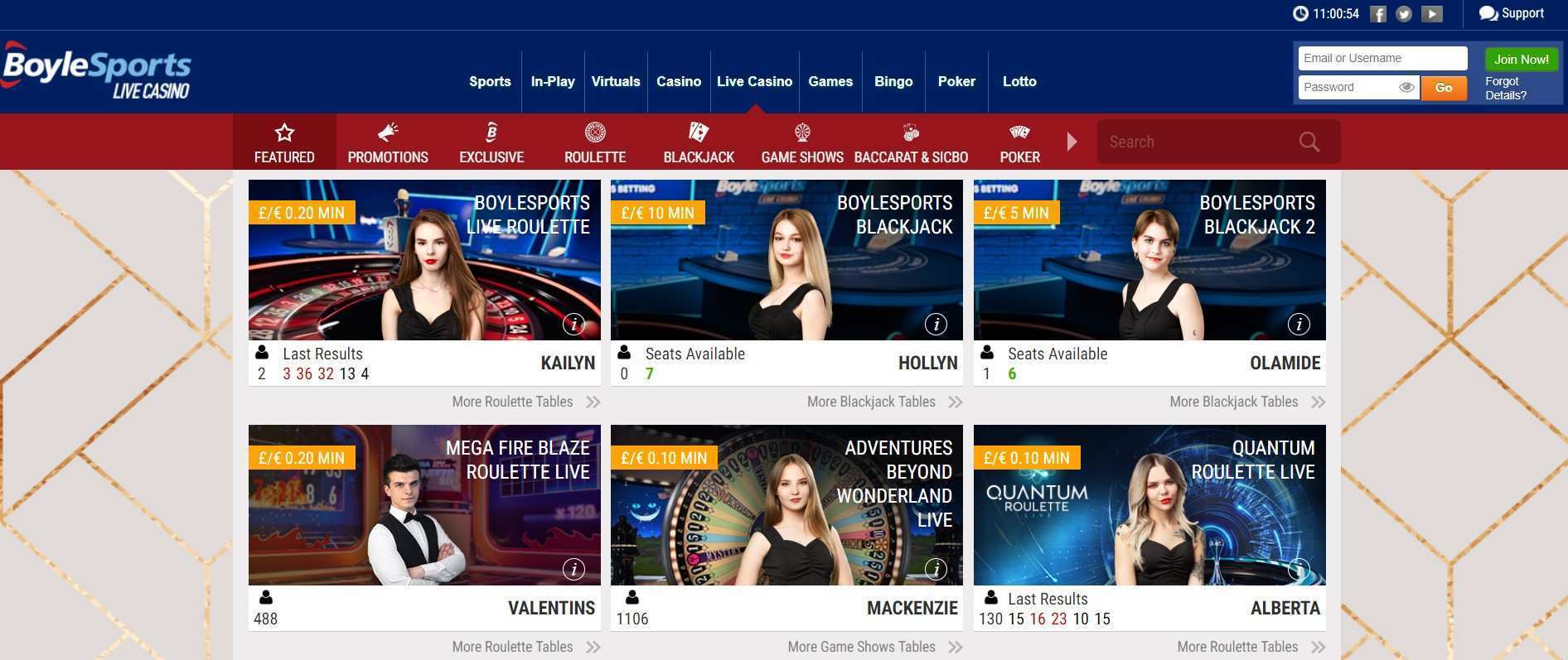 Preveiw of Boylesports live casino Preveiw of Boylesports live casino