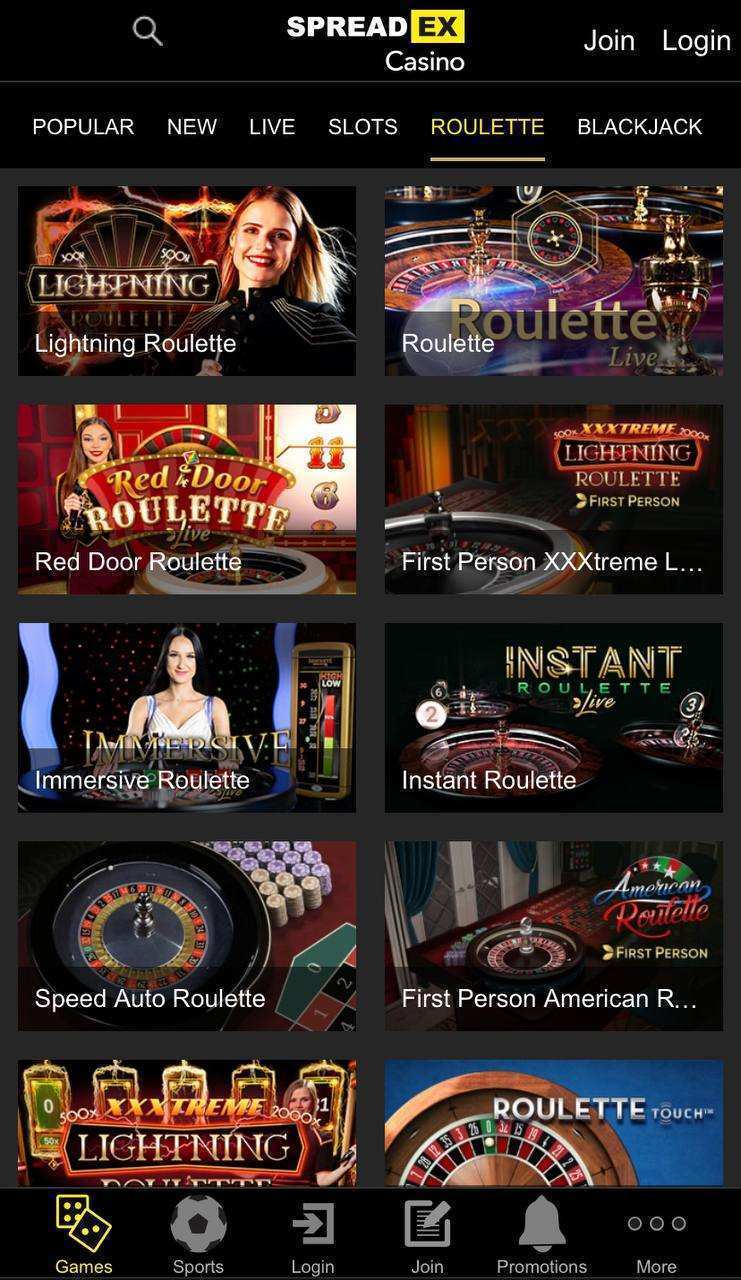 spreadex live roulette