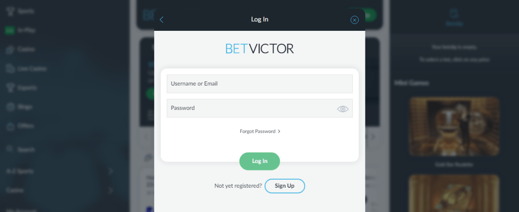 betvictor sign up