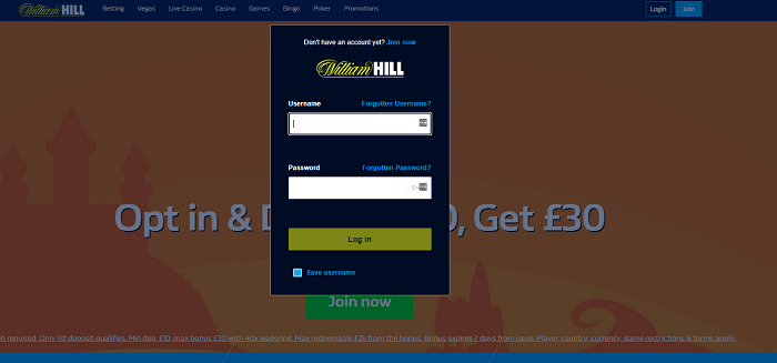william hill login